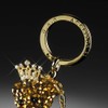 Garson DAD Crystal Bear Key Ring [Queen] Gold SA821-02 D.A.D