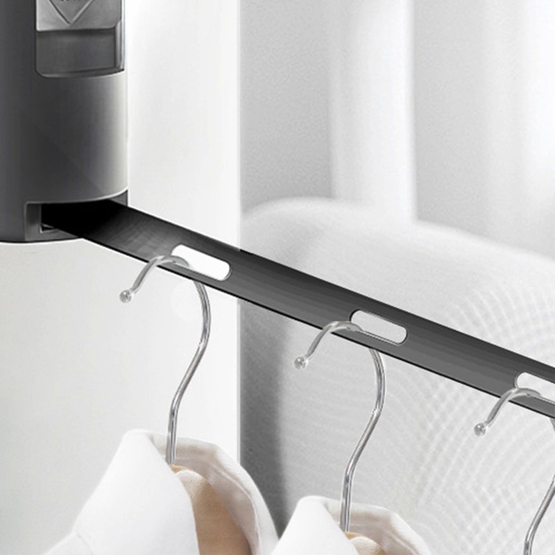 Puch Free Retractable Clotheslines Invisible Wall Mounted Hanger with Adjustable