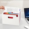 LIMEQKI Document Folder A4 13 Compartments Document Bag A4 with