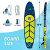 10'6" x 33" x 6" Inflatable Stand Up Paddle Board,