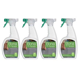 Bona Stone, Tile & Laminate Floor Cleaner Spray, 32 oz, Clear, 32 Fl Oz, 4 Pack