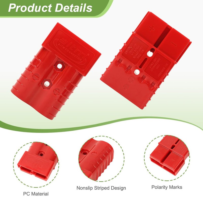350A Battery Connector AWG 2/0 Quick Connect Battery Modular Power