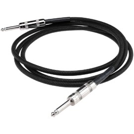 DiMarzio NEW DiMarzio 6' Overbraided Instrument Cable - BLACK, EP1706SSBK