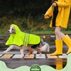 Weesiber Dog Raincoat, Waterproof Puppy Rain Jacket with Leash Hole,