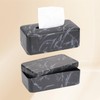 MOCHTERO Marble Pattern Tissue Box Cover,Rectangle Tissue Holders,for Bathrooms,Bedroom,Dinner Table,Office