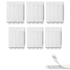 WeddHuis 24 Pairs (48 Strips) Picture Mounting Strips, Picture Mounting Strips, Picture Mounting Strips, Picture Mounting Strips, for Posters, Frames and Mirrors, White, 20 x 92 mm