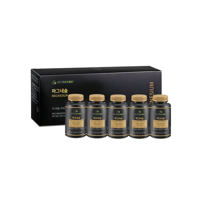 Nutricore [뉴트리코어] 마그네슘 4+1개입 (5개월분/번들) [NutriCore] Magnesium 4+1 Pack (5-Month