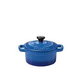 Chasseur La Cuisson Mini Cocotte, 10 x 9 cm / 300 ml Capacity, Blue