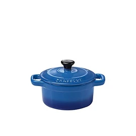 Chasseur La Cuisson Mini Cocotte, 10 x 9 cm / 300 ml Capacity, Blue