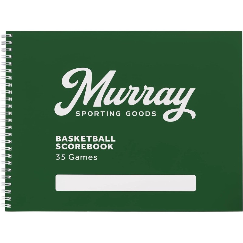 Murray Sporting Goods Classic Basketball Scorebook - 35 Games Green