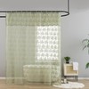 YJ YANJUN Sage Green Shower Curtain for Bathroom, Rustic Floral