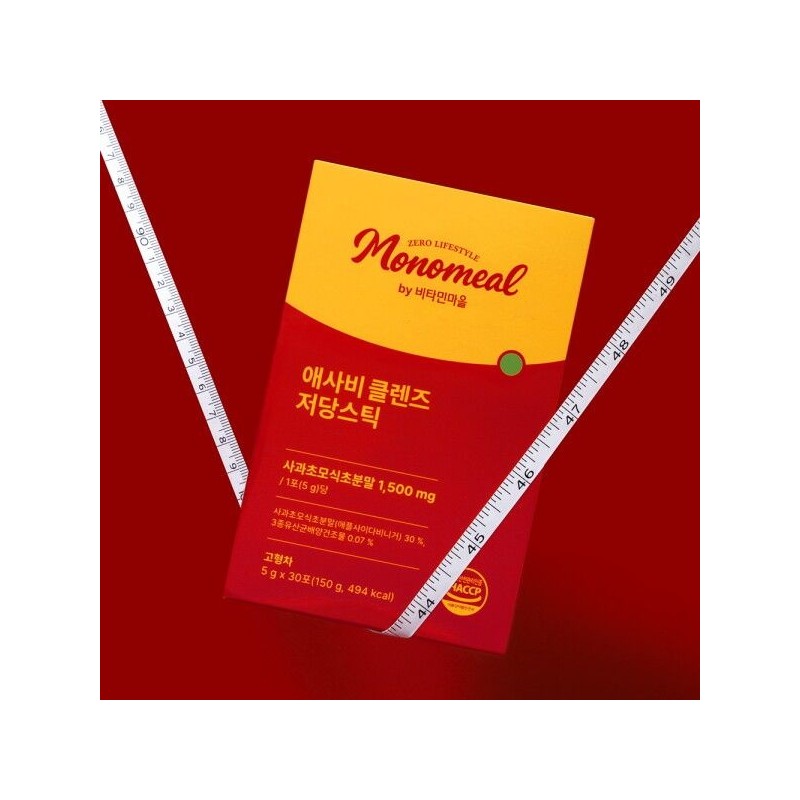 비타민마을 [비타민마을] 모노밀 애사비 클렌즈 저당스틱 5g x 30포 1박스