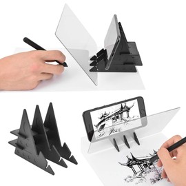 Portable Tracing Board Stencil Board Light Box Copy Mirror Drawing Reflection Board Painting Art Easy Drawing Sketching Tool, Suitable for Kids, Junior Painters&Artists, Animation Industry, etc