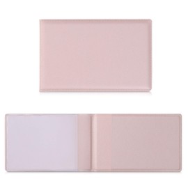 kwmobile Synthetic Leather ID Card Holder - Folding Wallet for Credit, Personal Identification and Driver's License - Rose Gold