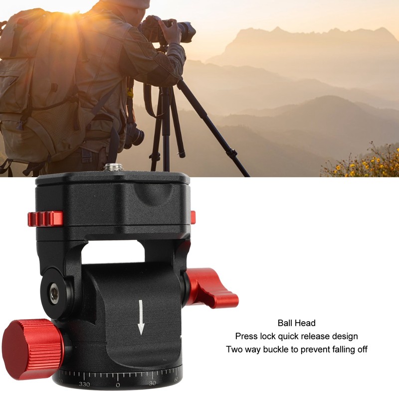 Ball Head 360 Degree Rotating Quick Release Ball Head for