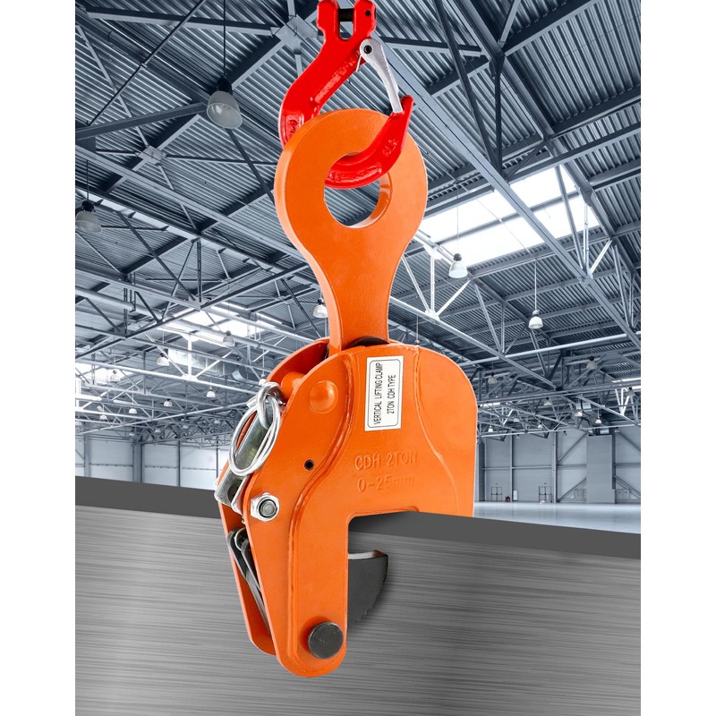 QWORK 2-Ton Heavy Duty Vertical Plate Lifting Clamp, 4400 lbs