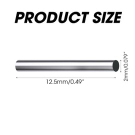 100PCS Metal Dowel Pins, 12.5mm x 2mm (0.49" x 0.08"), Bearing Steel Parallel Pegs Rod Fasten Elements Widely Used On Precise Location Shelf Support (Silver Tone Color)