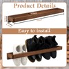 Wenqik 2 Pcs Wall Mounted Shoe Rack 30 Inch Rustic