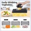 SpaceHacks 12-in-1 Vegetable Chopper, Kitchen Gadgets with 7 Blades, Veggie,