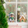 9 Pcs Christmas Window Stickers, Large Christmas Window Decorations,Reusable Stereo