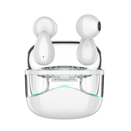 Meisei Earphones, Bluetooth Wireless Earphones, Bluetooth 5.4 Technology, Hi-Fi Sound Quality, ENC Noise, Microphone Included, Small, Lightweight, Single-ear/Binaural, In-Ear Type, Touch Control, Long