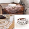 AIMALL 4-Pack Vintage Oval Crochet Placemats, Handmade French Lace Doilies,