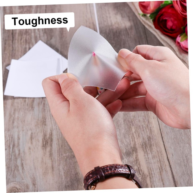 Operitacx 10Pcs Clear Tent Repair Patch Tape Transparent Mend Tape