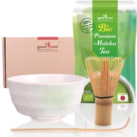 Goodwei Matcha Tea Starter Set with Japanese Organic Matcha