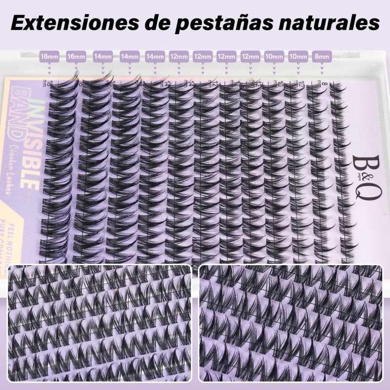 Kit De Extensiones De Pestañas Raíces Invisibles B&q Chispa