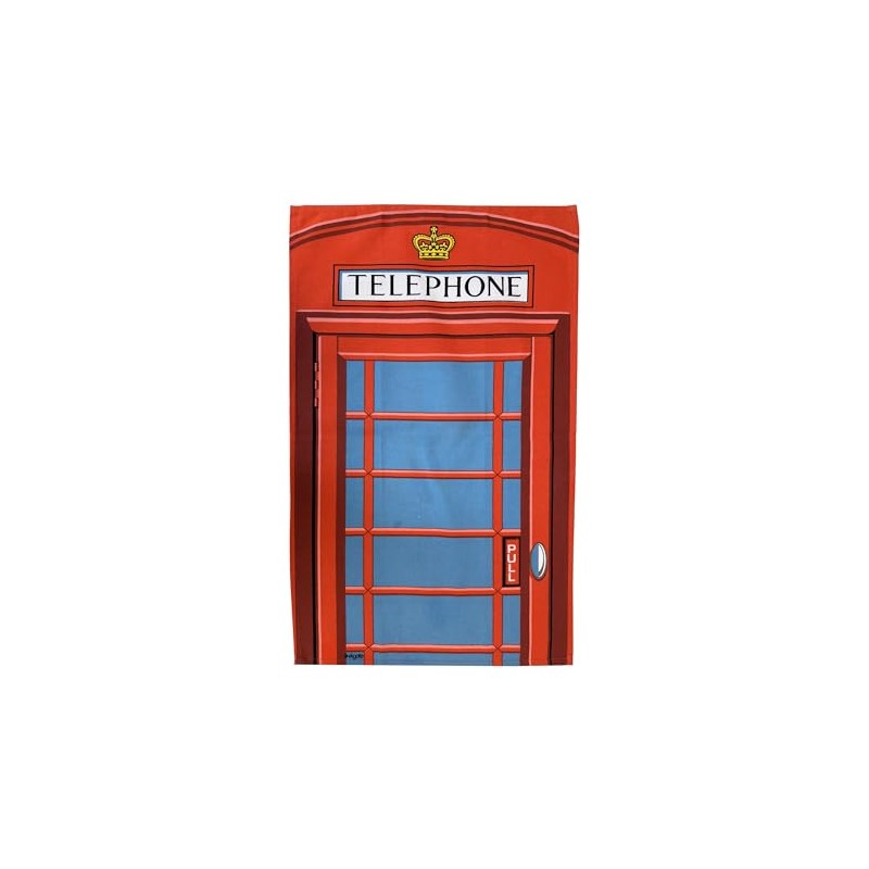 Elgate London Red Telephone Box Tea Towel - British Souvenir