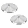 Operitacx Pack of 2 Stainless Steel Cup Covers for Drinks,
