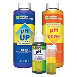 1-Set Outstanding Popular GH pH Control Adjustment Combo Hydroponics Tool Acid Alkaline Up and Down Volume 8 oz with 1 oz Indicator