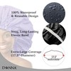 DONNA Super Jumbo Shower Cap – Comfortable Elastic Band, 100%