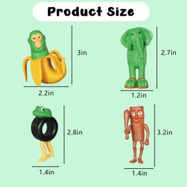 8 Pcs Italian Brainrot Action Figure Sets, Uniquely Designed Italian Figures for Collectors and Action Enthusiasts (8 Pcs B)