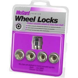 MCGARD 24012 Cone Seat - Under Hub Cap Wheel Locks (M12 x 1.5 Thread Size) - Set of 4, Silver