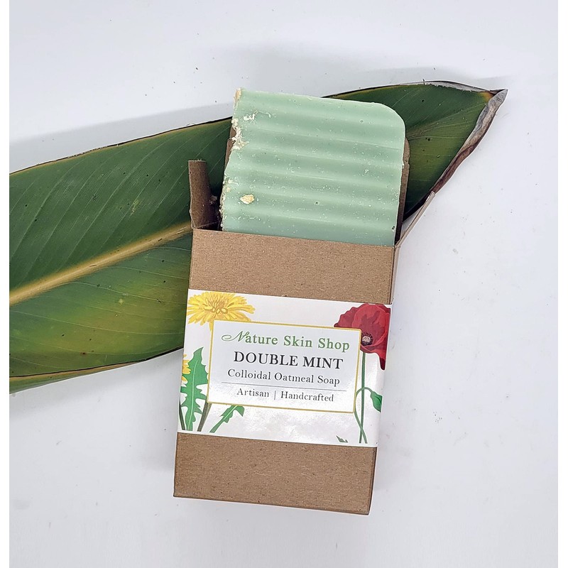 Double Mint Oatmeal Natural Soap
