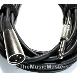 Vital Wave Technology 12ft 1/4" to XLR (M) Instrument Guitar Keyboard Amp Mixer Audio Cable Cord Wire