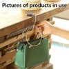 3 PCS Foldable Purse Hook Floding Handbag Hanger Premium Women's