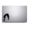 Bargain Max Decals Indian Chief Wolf Silhouette Decal Notebook Car