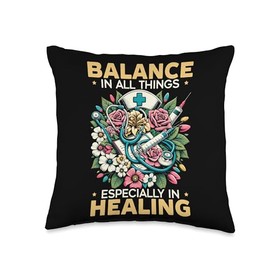 Registered Nurse Healthcare Medical RN Holistic Nurse Throw Pillow