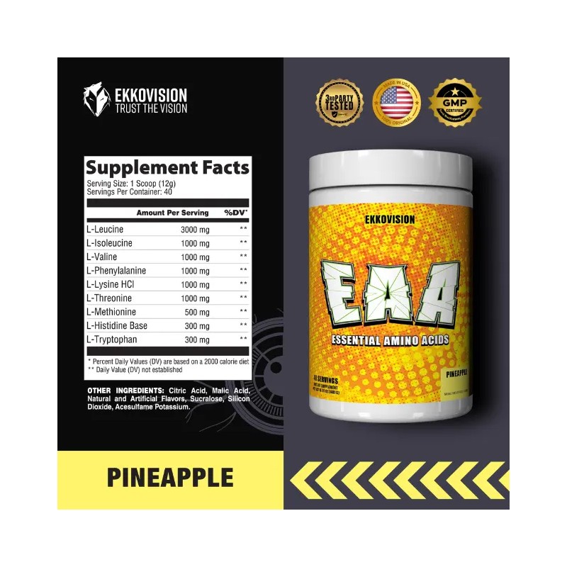 EKKO EAA Powder – Essential Amino Acids Supplement | Muscle