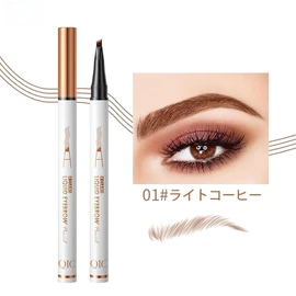 GECOMO 4 Prong Eyebrow Pencil, Non-Falling, Quick Dry Makeup, 36H Effect Long Lasting, Liquid Eyebrow Pencil
