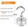 MIKEDE N52 Magnetic Hooks for Outdoor Hanging Brackets, 30Lbs High