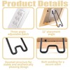 FCKLVMC 6 Pcs 3 Size Adjustable Picture Frame Stand, Stainless