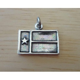 Wholesale Charms Sterling Silver 12x15mm Texas State Flag Charm