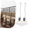 Outanaya 2pcs Metal Air Plant Hooks Sturdy Ceiling Plant Hangers