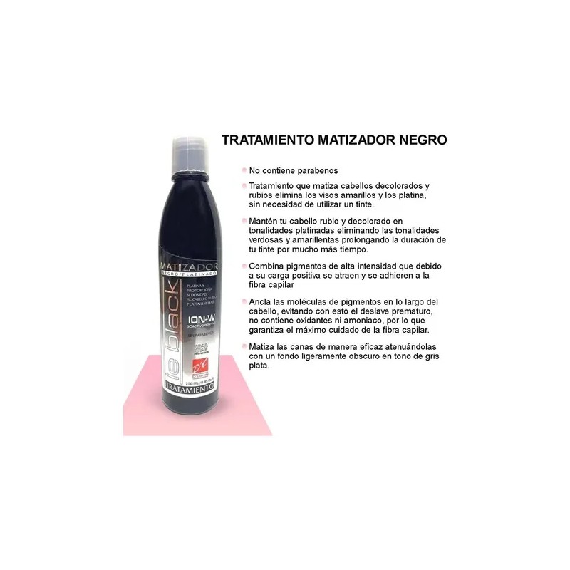 Tratamiento Matizador Cabello Negro Y Platinado Dconde 250ml