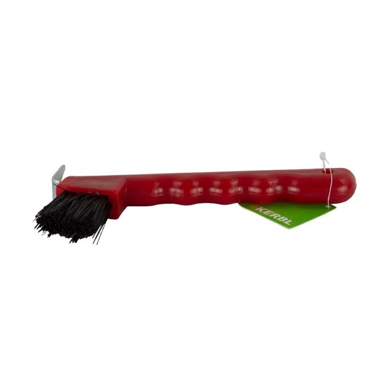 Hoof Pick with Brush,red - A25706