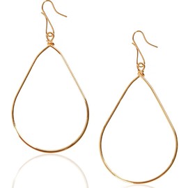 Gold Teardrop Earrings for Women Dangle - Gold Earrings Dangle, Gold Boho Earrings for Women, Gold Dangle Earrings, Gold Tear Drop Earrings for Women, Long Gold Plated Teardrop Gold Earrings for Women