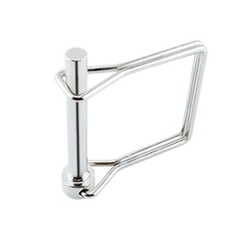 1Pcs Wire Lock Pin, D6.3L50 / D6.3L70 Heavy Duty Safety Coupler Shaft Locking Pin Square Loop Wire Lock Pin for Farm Lawn Garden 2 Sizes for Choose